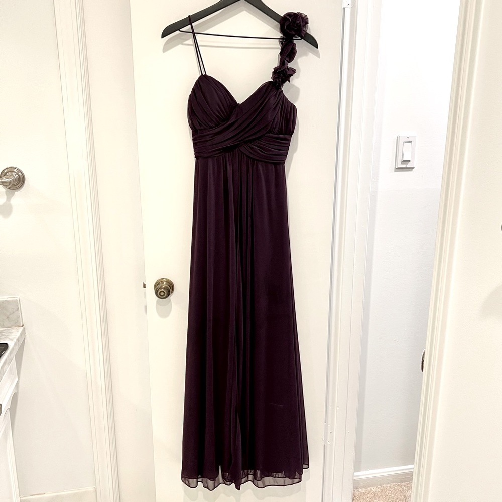 Deep purple gown
